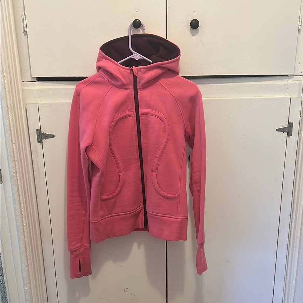 Lululemon Athletica Pink and Burgundy Zip-Up Jacket